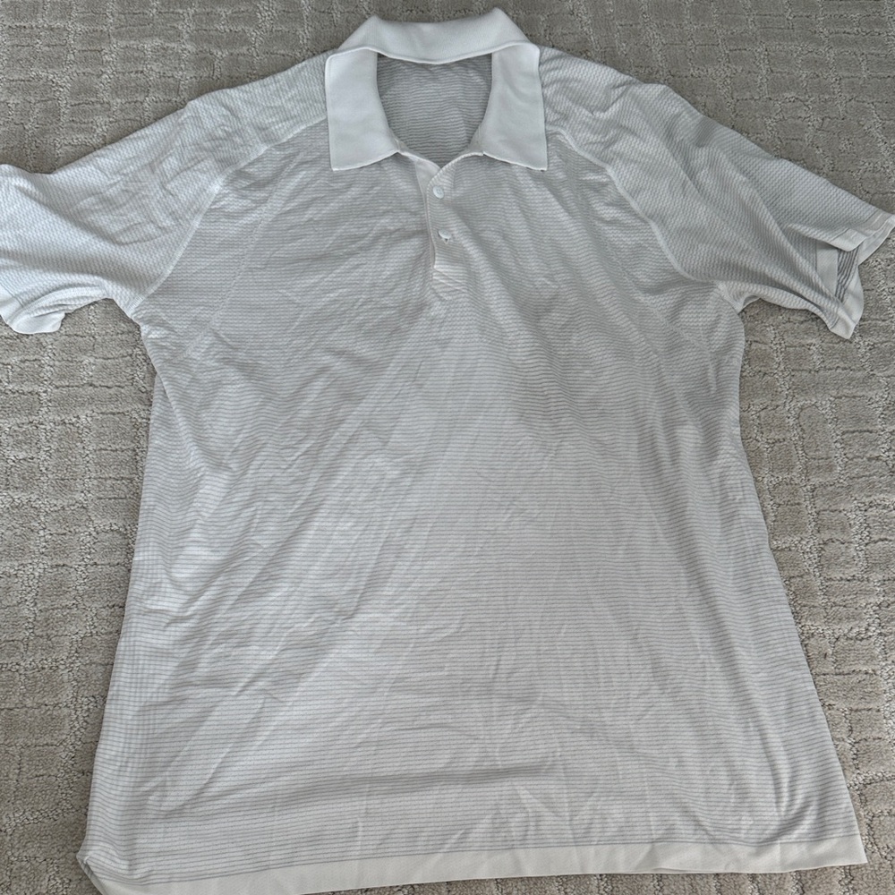 Lululemon vent tech White Polo Shirt